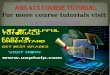 ABS 415 courses/ uophelp