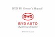 BYD F0 Owner's Manual20110607 En