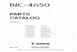 Canon bjc4650-Parts Catalog
