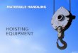 Ppt Material Handling Hoisting Gear