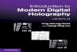 Introduction to Modern Digital Holography With Matlab
