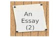 3rd Writing Assignment an Essay -2