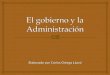 Constitución Española. El Gobierno y La Administración