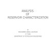 Analysis of Reservoir Characterization