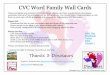 Cvc Word Family Wall Cards