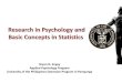 1 Research in Psychology and Basic Concepts in Statistics