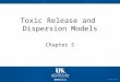 Dispersion Models