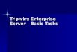 Tripwire Enterprise Server – Basic Tasks. Topics Server install Q&A Server install Q&A Understanding the UI Understanding the UI Settings manager Settings