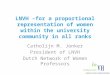 LNVH –for a proportional representation of women within the university community in all ranks Catholijn M. Jonker President of LNVH Dutch Network of Women