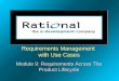Requirements Management with Use Cases Module 9: Requirements Across The Product Lifecycle Requirements Management with Use Cases Module 9: Requirements