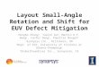 Layout Small-Angle Rotation and Shift for EUV Defect Mitigation Hongbo Zhang 1, Yuelin Du 2, Martin D.F. Wong 2, Yunfei Deng 3, Pawitter Mangat 3 1 Synopsys