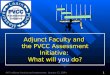 AAT: Adjunct Faculty and Assessment: January 12, 20041 Adjunct Faculty and the PVCC Assessment Initiative: What will you do?