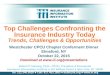 Top Challenges Confronting the Insurance Industry Today Trends, Challenges & Opportunities Westchester CPCU Chapter Conferment Dinner Elmsford, NY October