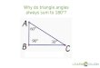 Why do triangle angles always sum to 180°?. In this lesson you will learn about the interior angles of triangles by looking at their properties