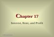 C hapter 17 Interest, Rent, and Profit © 2002 South-Western