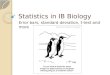 Statistics in IB Biology Error bars, standard deviation, t-test and more