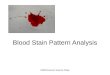 2009©Forensic Science Today Blood Stain Pattern Analysis
