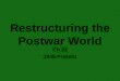 Restructuring the Postwar World Ch 33 1945-Present