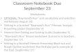 Classroom Notebook Due September 23 Worksheets: OPTIONAL “Raymond’s Run” unit vocabulary and selection worksheets (August 31) Writing In a Nutshell “Raymond’s