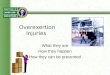 Overexertion Injuries What they are How they happen How they can be prevented