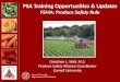 PSA Training Opportunities & Updates FSMA: Produce Safety Rule Gretchen L. Wall, M.S. Produce Safety Alliance Coordinator Cornell University