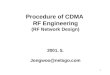 0 Procedure of CDMA RF Engineering (RF Network Design) 2001. 5. Jongwoo@netsgo.com