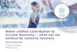 Water utilities contribution to Circular Economy — what can we achieve by resource recovery Bruno Tisserand EurEau President FP2E- France
