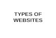 TYPES OF WEBSITES. Types of Websites Websites can be categorized according to their purpose There are basically 7 different types of websites