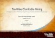 Tax-Wise Charitable Giving Leveraging Your Client’s Philanthropic Impact Through Asset-Based Charitable Gifting Strategies Sioux Falls Estate Planning
