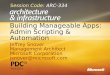 1 Building Manageable Apps: Admin Scripting & Automation Jeffrey Snover Management Architect Microsoft Corporation jsnover@microsoft.com Jeffrey Snover