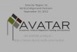 Data for Region 16 Vertical Alignment Partners September 24, 2012 All AVATAR artifacts : 