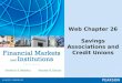 Web Chapter 26 Savings Associations and Credit Unions