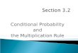 Conditional Probability and the Multiplication Rule