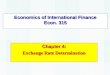 Economics of International Finance Econ. 315 Chapter 4: Exchange Rate Determination
