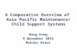 A Comparative Overview of Asia Pacific Maintenance/ Child Support Systems Hong Kong 9 November 2015 Mikiko Otani