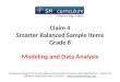 Modeling and Data Analysis Questions courtesy of the Smarter Balanced Assessment Consortium Item Specifications – Version 3.0 Slideshow organized by SMc