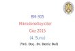BM-305 Mikrodenetleyiciler Güz 2015 (4. Sunu) (Yrd. Doç. Dr. Deniz Dal)