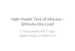 High Power Test of Mizuno - Ohtsuka Dry Load S. Matsumoto and T. Higo Report made on 2010.1.14