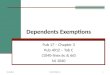 Dependents Exemptions Pub 17 – Chapter 3 Pub 4012 – Tab C (1040-lines 6c & 6d) NJ 1040 11-04-2015NJ TAX TY2014 v11