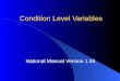 Condition Level Variables National Manual Version 1.55