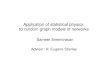 Application of statistical physics to random graph models of networks Sameet Sreenivasan Advisor: H. Eugene Stanley
