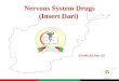 AFAMS Nervous System Drugs (Insert Dari) EO 003.01 Part 29