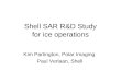 Shell SAR R&D Study for ice operations Kim Partington, Polar Imaging Paul Verlaan, Shell