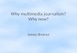 Why multimedia journalism? Why now? James Breiner