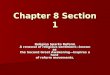 Chapter 8 Section 1 Religion Sparks Reform A renewal of religious sentiment—known as the Second Great Awakening—inspires a host of reform movements