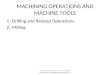 MACHINING OPERATIONS AND MACHINE TOOLS 1.Drilling and Related Operations 2.Milling ©2007 John Wiley & Sons, Inc. M P Groover, Fundamentals of Modern Manufacturing