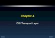 CCNA1-1 Chapter 4 OSI Transport Layer. CCNA1-2 Chapter 4 OSI Transport Layer Roles of the Transport Layer