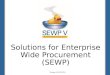 Solutions for Enterprise Wide Procurement (SEWP) Training 10.30.2015LS