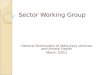 Sector Working Group General Directorate of Veterinary services and Animal Health March /2011