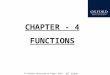 © Oxford University Press 2011. All rights reserved. CHAPTER - 4 FUNCTIONS